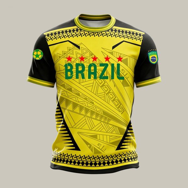 Brazil Crew Tee World Cup 2026 Soccer Pride Apparel Gift For Soccer Lovers - GowGowStore