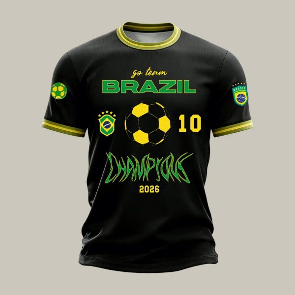 World Cup 2026 Brazil Fan Shirt Football Fan Favorite Mother's Day Present - GowGowStore