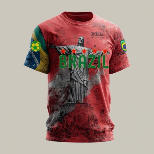 2026 World Cup Brazil Crew Tee Soccer Pride Apparel Surprise Gift For Fans - GowGowStore