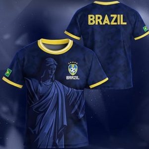 Crew Tee Brazil FIFA World Cup 2026 Soccer Nation Pride Mother's Day Present - GowGowStore