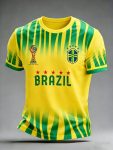 Graphic Tee Brazil 2026 FIFA World Cup Soccer Pride Apparel Birthday Gift For Him - GowGowStore