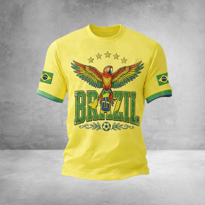 Brazil T-Shirt 2026 FIFA World Cup Soccer Nation Tee Gift For Mom - GowGowStore