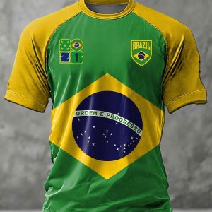 T-Shirt Brazil FIFA World Cup 2026 Game Day Fan Apparel Surprise Gift For Fans - GowGowStore