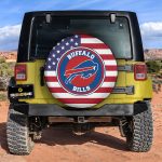 Buffalo Bills Spare Tire Covers Custom US Flag Style