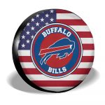 Buffalo Bills Spare Tire Covers Custom US Flag Style