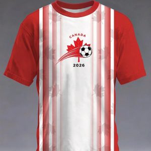 Canada FIFA World Cup 2026 Performance Tee Fan Zone Apparel Birthday Gift For Him - GowGowStore