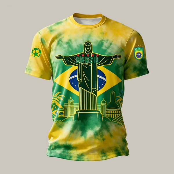 Brazil Graphic Tee FIFA World Cup 2026 Match Day Essential Gift For Men - GowGowStore