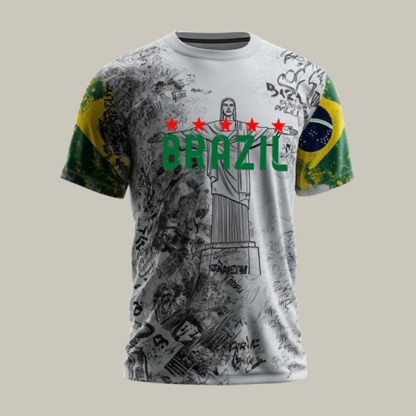 T-Shirt Brazil 2026 FIFA World Cup Football Fan Favorite Gift For Soccer Lovers - GowGowStore