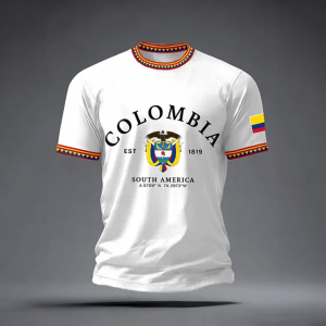 Colombia Soccer Shirt 2026 FIFA World Cup Game Day Fan Apparel Gift For Men - GowGowStore