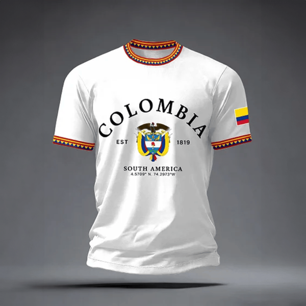 Colombia Soccer Shirt 2026 FIFA World Cup Game Day Fan Apparel Gift For Men - GowGowStore