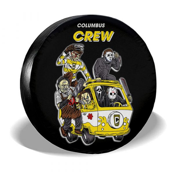 Columbus Crew Spare Tire Covers Horror Characters Car Accessories