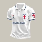 England FIFA World Cup 2026 Polo Shirt World Cup Merch Gifts Idea For Father's Day - GowGowStore