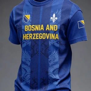 World Cup 2026 Bosnia and Herzegovina Graphic Tee National Team Pride Shirt Gift For Women - GowGowStore