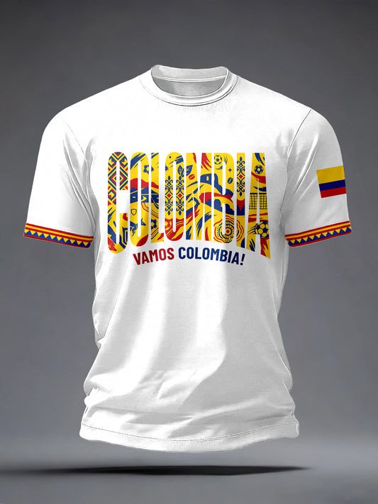 2026 World Cup Colombia Graphic Tee World Cup Fan Edition Birthday Gift For Her - GowGowStore