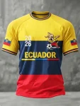 T-Shirt Ecuador World Cup 2026 Matchday Fan Wear Surprise Gift For Fans - GowGowStore