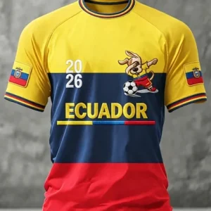 T-Shirt Ecuador World Cup 2026 Matchday Fan Wear Surprise Gift For Fans - GowGowStore
