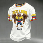 Ecuador 2026 FIFA World Cup Graphic Tee Game Day Fan Apparel Holiday Gift Idea - GowGowStore