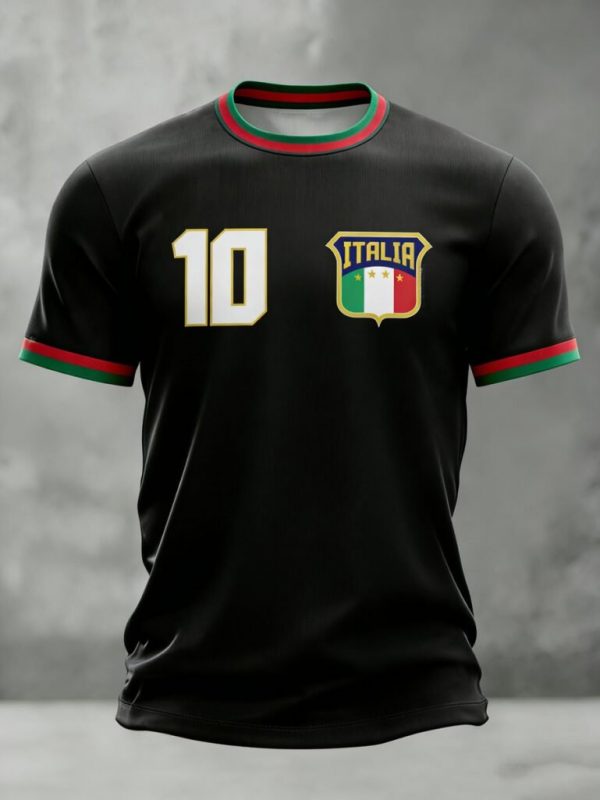 Crew Tee Italy FIFA World Cup 2026 Soccer Champion Vibes Father's Day Present - GowGowStore