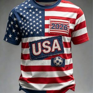 Graphic Tee USA World Cup 2026 Soccer Pride Apparel Gift For Husband - GowGowStore