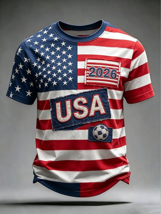 Graphic Tee USA World Cup 2026 Soccer Pride Apparel Gift For Husband - GowGowStore