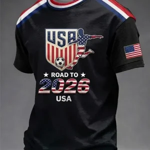 T-Shirt USA FIFA World Cup 2026 Matchday Fan Wear Father's Day Present - GowGowStore