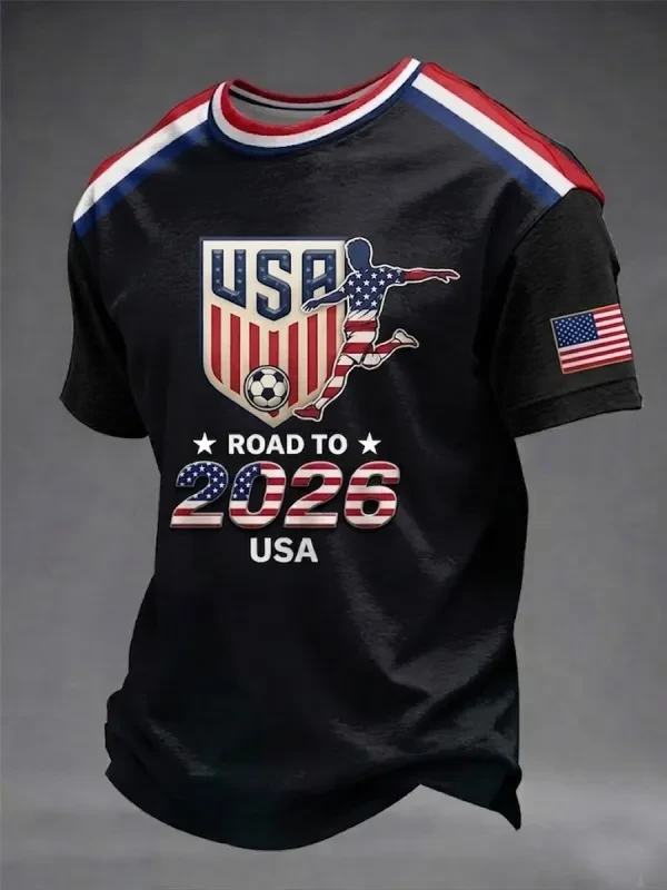 T-Shirt USA FIFA World Cup 2026 Matchday Fan Wear Father's Day Present - GowGowStore