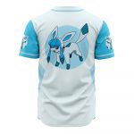 Glaceon Pokémon Baseball Jersey - Cool Blue & White Design For Fans