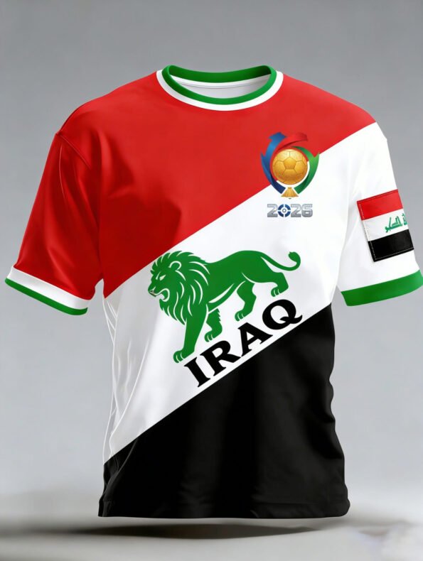 Iraq World Cup 2026 Tee Soccer Champion Vibes Surprise Gift For Fans - GowGowStore