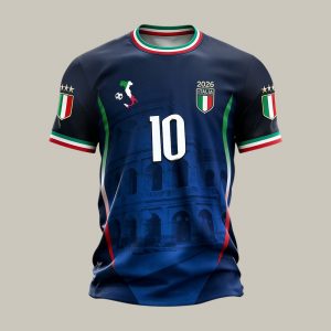 Italy FIFA World Cup 2026 Crew Tee World Cup Spirit Wear Gift For Women - GowGowStore