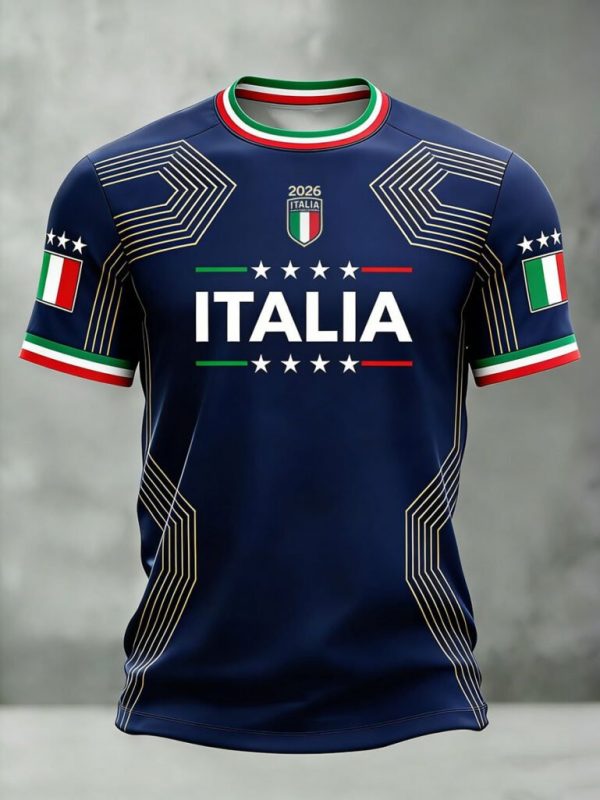 Italy 2026 FIFA World Cup Fan Shirt Soccer Supporters Tee Gift For Soccer Fans - GowGowStore