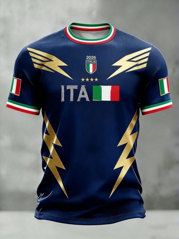 2026 FIFA World Cup Italy Performance Tee Soccer Lover Wardrobe Gift For Husband - GowGowStore