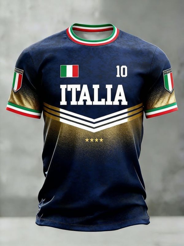 Italy Graphic Tee World Cup 2026 World Cup Spirit Wear Mother's Day Present - GowGowStore