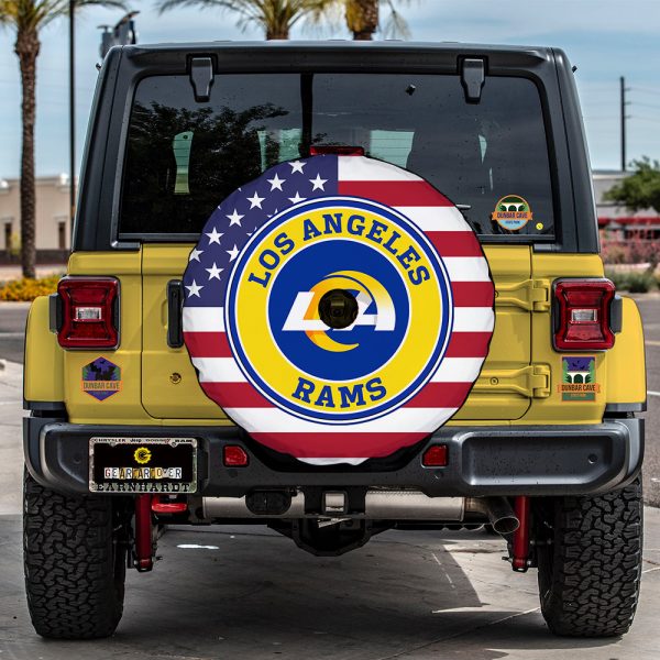 Los Angeles Rams Spare Tire Cover With Camera Hole