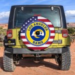 Los Angeles Rams Spare Tire Cover With Camera Hole