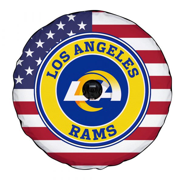Los Angeles Rams Spare Tire Cover With Camera Hole