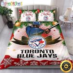 MLB Toronto Blue Jays Bedding Sets Merry Christmas Quilt Bedding Sets