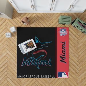 Miami Marlins MLB Baseball National League Floor Carpet Rug Mat