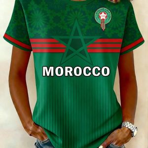 Morocco Crew Tee 2026 FIFA World Cup World Cup Fan Collection Gift For Soccer Fans - GowGowStore
