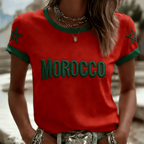 Morocco 2026 World Cup Crew Tee World Cup Spirit Wear Gift For Mom - GowGowStore