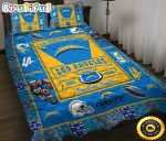 NFL Los Angeles Chargers Powder Blue Est 1960 Bedding Set