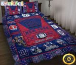 NFL New York Giants Custom Name Blue Red Bedding Set