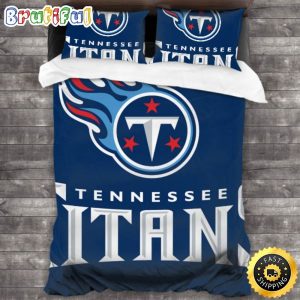 NFL Tennessee Titans Navy Blue Bedding Set V2