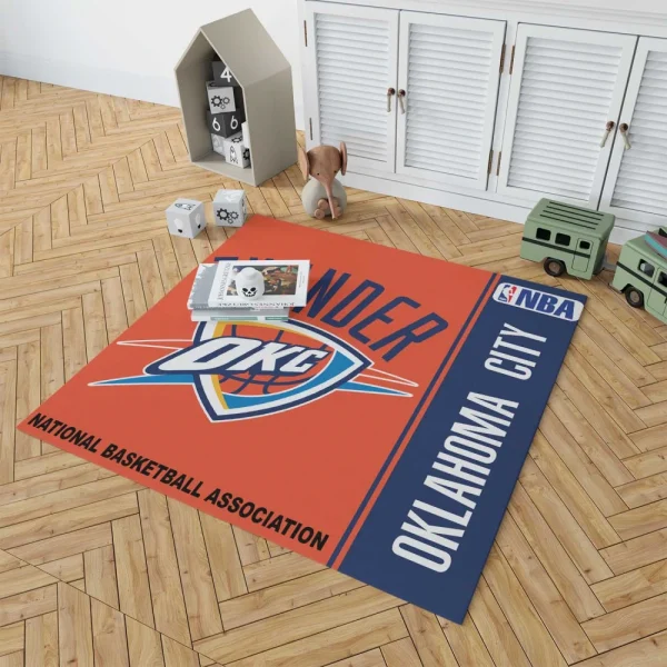 Oklahoma City Thunder NBA Basketball Floor Rug