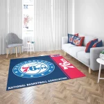 Philadelphia 76ers NBA Basketball Floor Rug