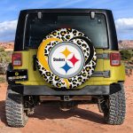 Pittsburgh Steelers Spare Tire Cover Custom Leopard Heart For Fans