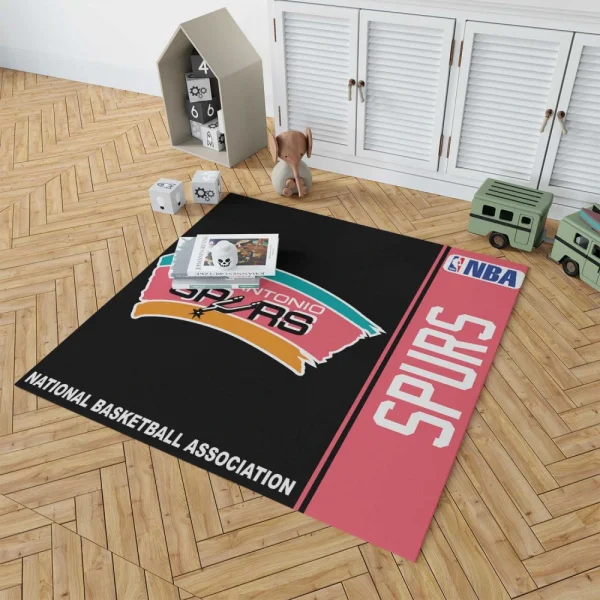 San Antonio Spurs NBA Basketball Floor Rug