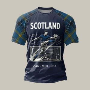 T-Shirt Scotland 2026 World Cup Soccer Nation Tee Birthday Gift For Him - GowGowStore