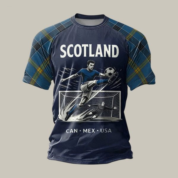 T-Shirt Scotland 2026 World Cup Soccer Nation Tee Birthday Gift For Him - GowGowStore