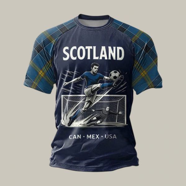 T-Shirt Scotland 2026 World Cup Soccer Nation Tee Birthday Gift For Him - GowGowStore