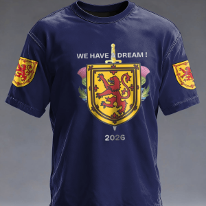 2026 FIFA World Cup Scotland Graphic Tee Soccer Lover Wardrobe Father's Day Present - GowGowStore